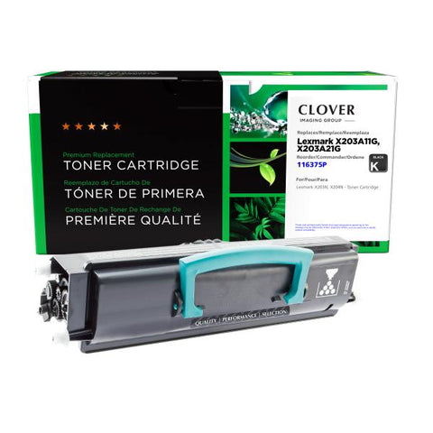 Clover Technologies Group, LLC Remanufactured Toner Cartridge for Lexmark X203/X204
